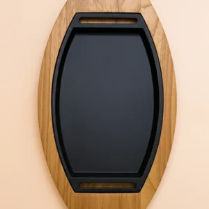 Cast Iron Sizzler 8.5" F-OV Wood