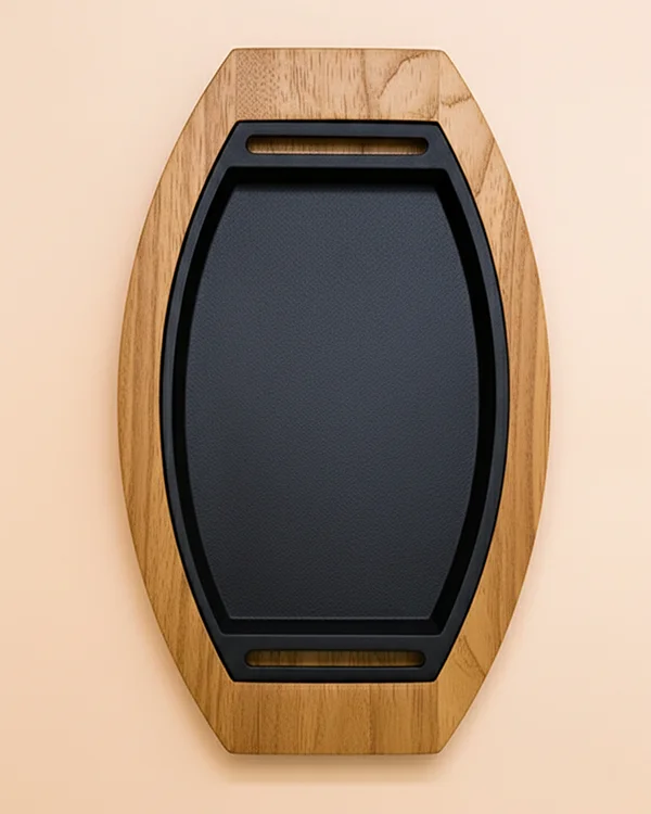 Cast Iron Sizzler 8.5" F-OV Wood