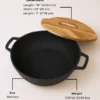 58. Wok 12.5 WD Wood Lid